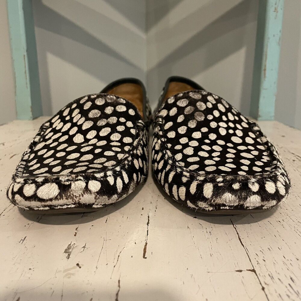 PATRICIA GREEN JILLIAN DRIVING MOCCASIN WOMENS SIZE 10M Hair Calf Cow READ DESC - Picture 10 of 11
